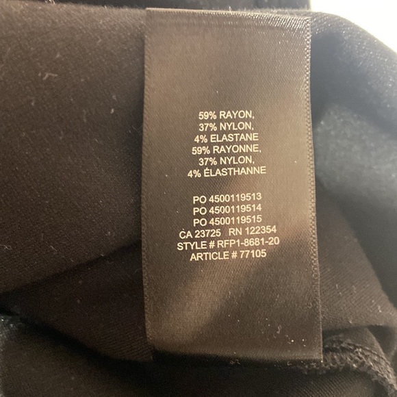 Aritzia Babaton Harrington Black Mini Sleeveless V-Neck Dress Size 8 - Picture 13 of 13